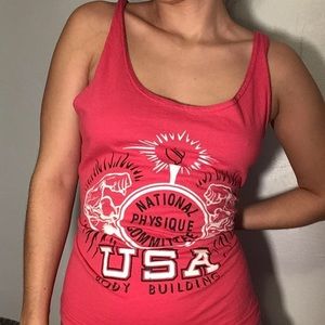 Women’s body building tank